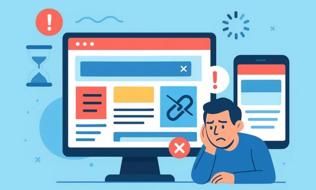 اشتباهات طراحی سایت